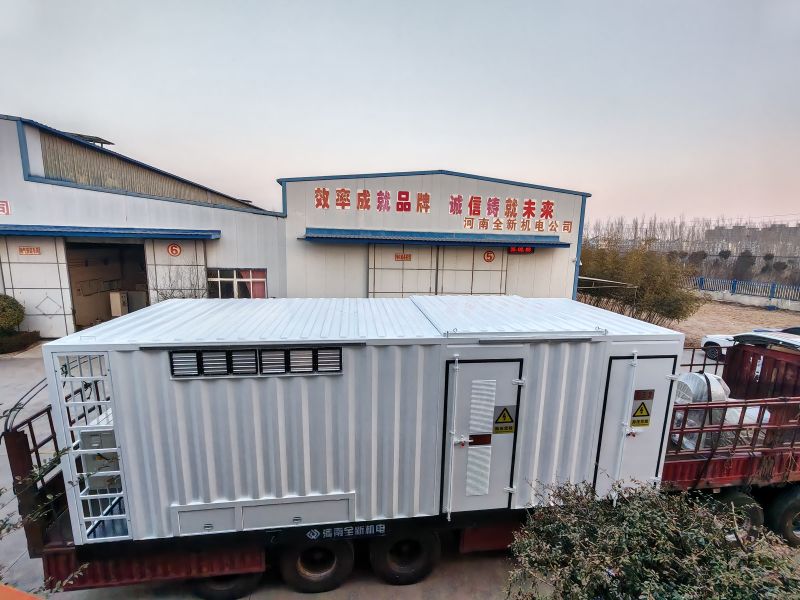3150kva箱變配1250kw正壓防爆變頻調速電機發往靖邊鑽井現場